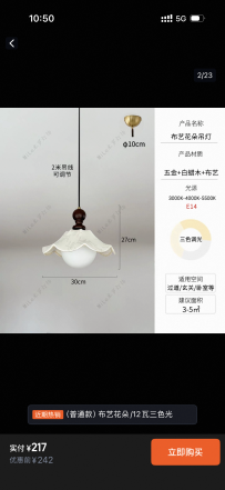 出全新小吊灯